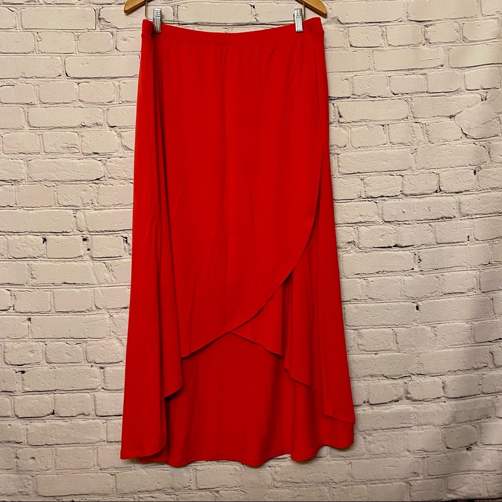 Chico's Red Maxi Skirt